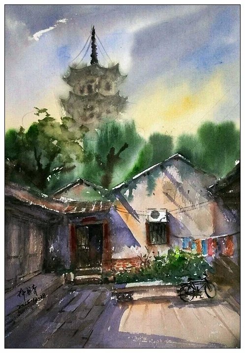 我的水彩画作品